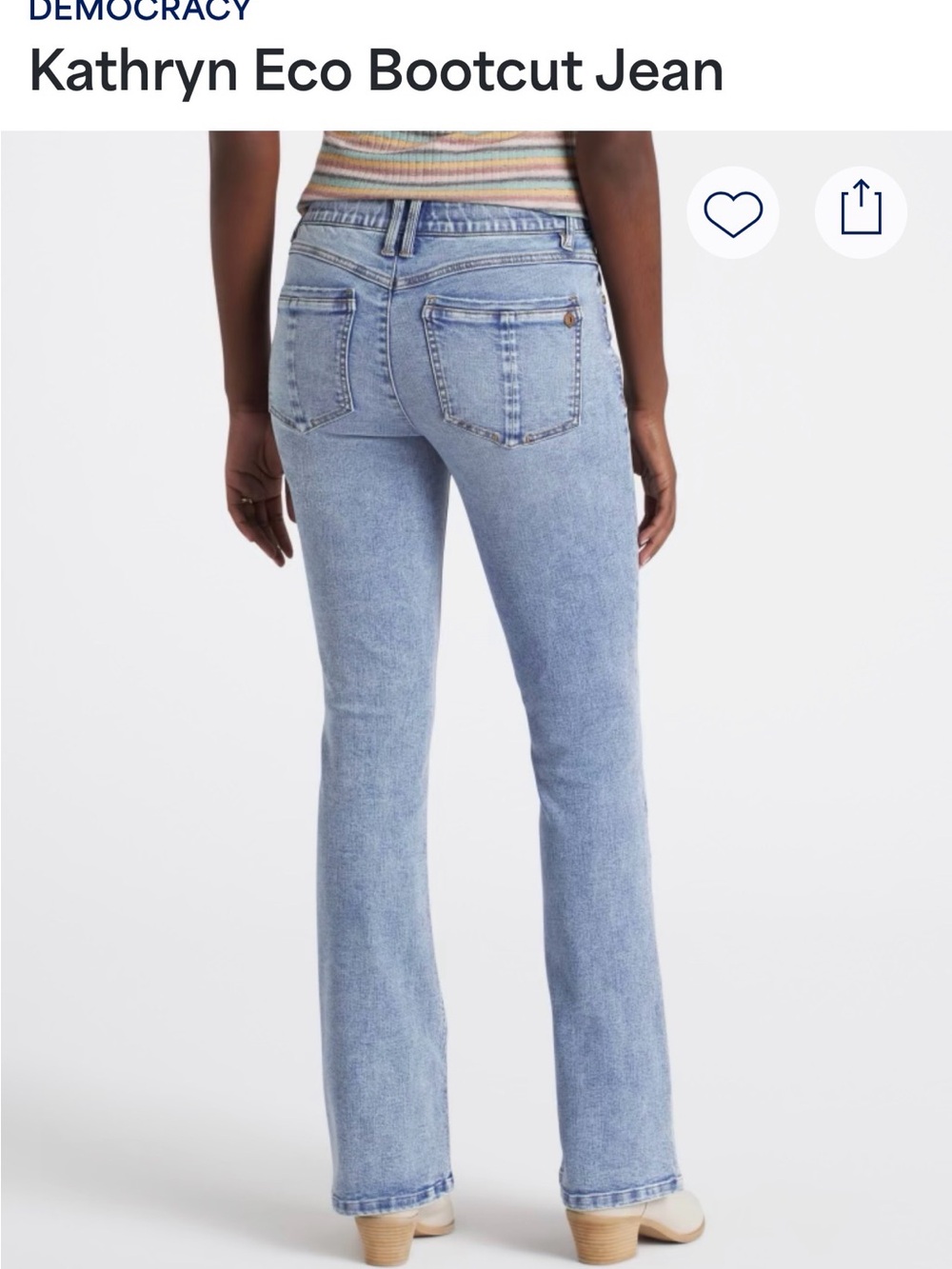 Democracy "Ab-solution" Light Blue Bootcut Jeans
